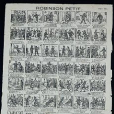 Coleccionismo de carteles: ROBINSON PETIT - NUM. 96 - AUCA PRINCIPIOS S.XX. 32X44 CM.. Lote 324926758