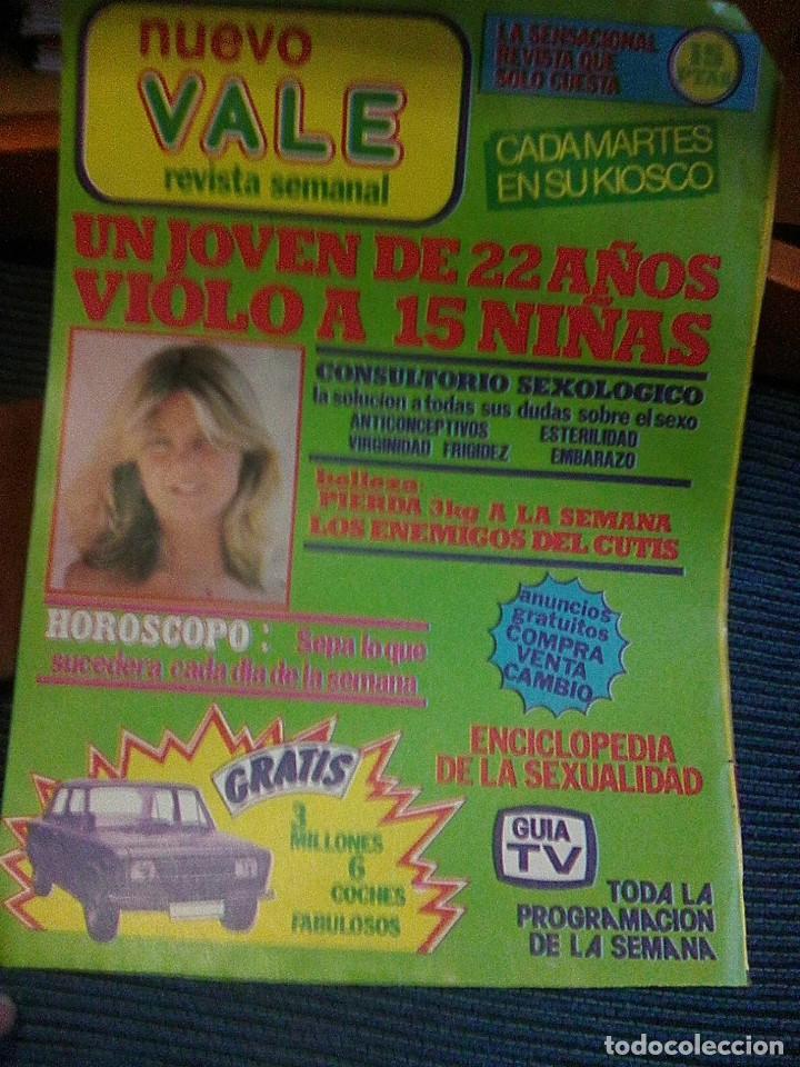 Coleccionismo de carteles: Nuevo Vale - Poster Promo Super Pop 1979 - consultorio sexologico, sorteos Seat 131 ...