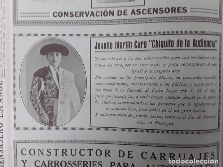 Collezionismo di affissi: JUANITO MARTIN CARO CHIQUITO DE LA AUDIENCIA TORERO HOJA A&Ntilde;O 1926