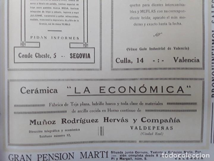 Poster collecting: CERAMICA LA ECONOMICA FABRICA TEJA PLANA LADRILLO HUECO MU&Ntilde;OZ RODRIGUEZ HERVAS Y C&deg; VALDEPE&Ntilde;AS 1926