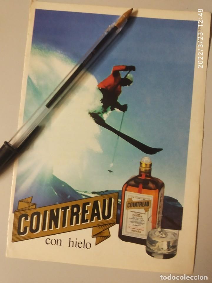 Coleccionismo de carteles: COINTREAU CON HIELO. ESQUI - Foto 1