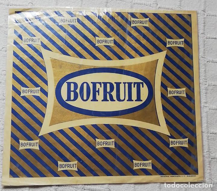 Colecionismo de cartazes: ANTIGUA PUBLICIDAD / OLD ADVERT: FRUTAS BOFRUIT Idustrias Madriguera Barcelona