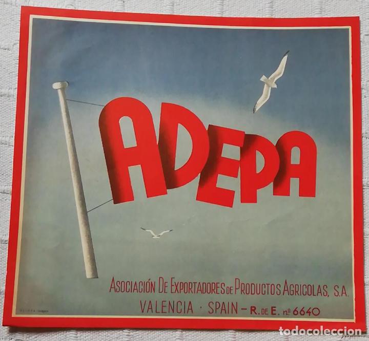 Colecionismo de cartazes: ANTIGUA PUBLICIDAD / OLD ADVERT: ADEPA ASOCIACI&Oacute;N DE EXPORTADORES DE PRODUCTOS AGR&Iacute;COLAS VALENCIA
