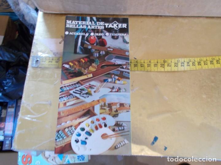 Coleccionismo de carteles: CARALOGO TAKER BELLAS ARTES OLEO ACUARELA MATERIAL DE BELLAS ARTES A&Ntilde;OS 60 70