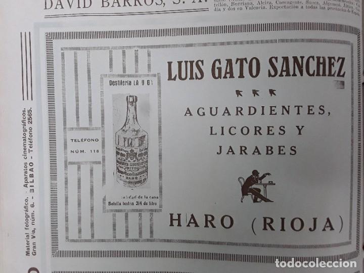 Coleccionismo de carteles: LUIS GATO SANCHEZ AGUARDIENTES LICORES Y JARABES HARO RIOJA DESTILERIA V G1 HOJA 1926