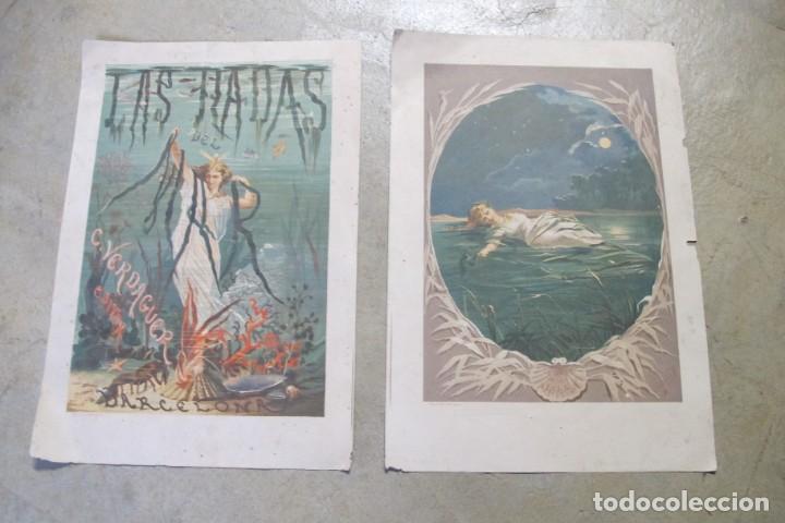 Sammeln von Plakaten: LAS HADAS DEL MAR. 2 CARTELES O CROMOLITOGRAFIAS. C. VERDAGUER EDITOR