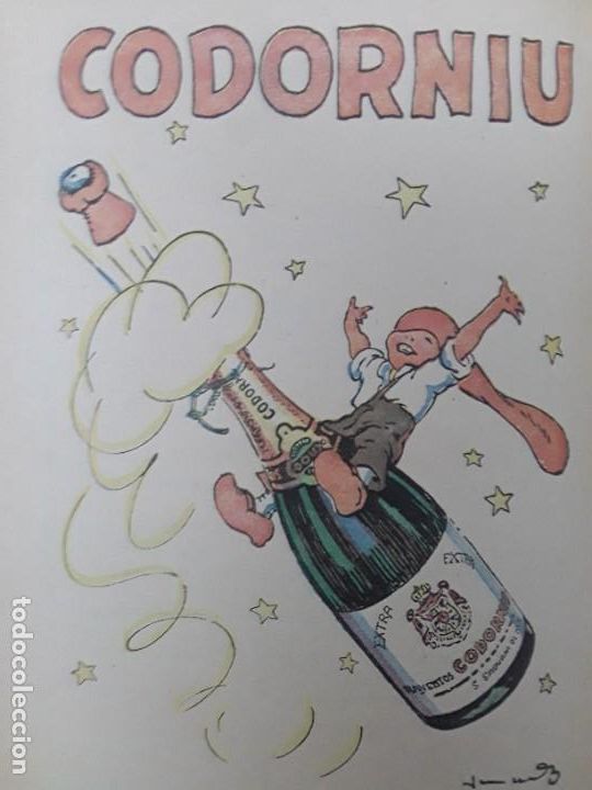 Coleccionismo de carteles: CODORNIU SAN SADURNI DE NOYA SANT SADURNI D'ANOIA EXTRA EXTRA RAVENTOS HOJA A&Ntilde;O1924