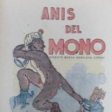 Coleccionismo de carteles: ANIS DEL MONO VICENTE BOSCH BADALONA FAMOS A TOT ARREU HOJA AÑO1924