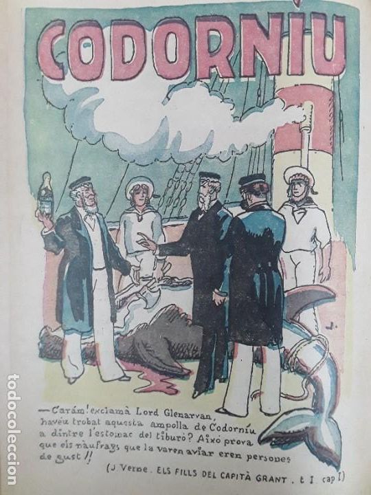 Coleccionismo de carteles: CODORNIU ELS FILLS DEL CAPITA GRANT SAN SADURNI DE NOYA SANT SADURNI D'ANOIA HOJA A&Ntilde;O1924