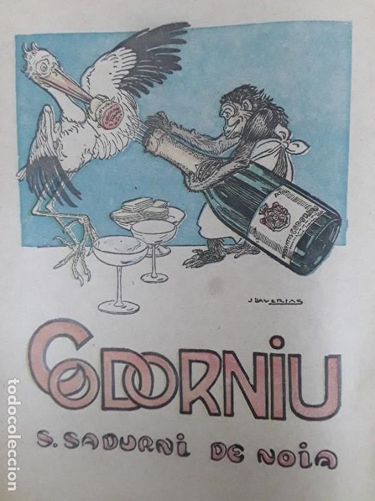 Collezionismo di affissi: CODORNIU SAN SADURNI DE NOYA SANT SADURNI D'A&Ntilde;OIA EXTRA EXTRA RAVENTOS HOJA A&Ntilde;O 1924