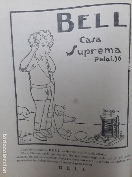 Collezionismo di affissi: CASA SUPREMA RECEPTORS BELL CL/ PELAI 56 BARCELONA HOJA A&Ntilde;O 1925