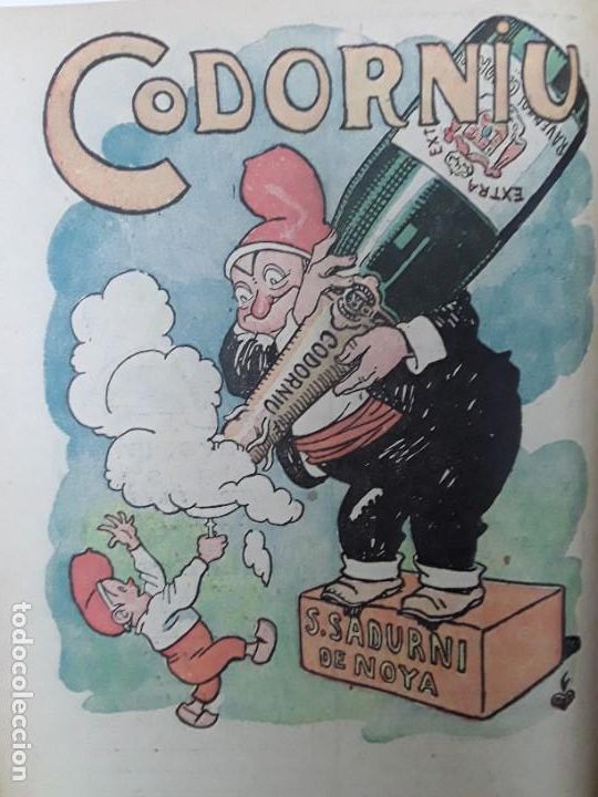 Coleccionismo de carteles: CODORNIU SAN SADURNI DE NOYA SANT SADURNI D'ANOIA EXTRA EXTRA RAVENTOS HOJA A&Ntilde;O 1926