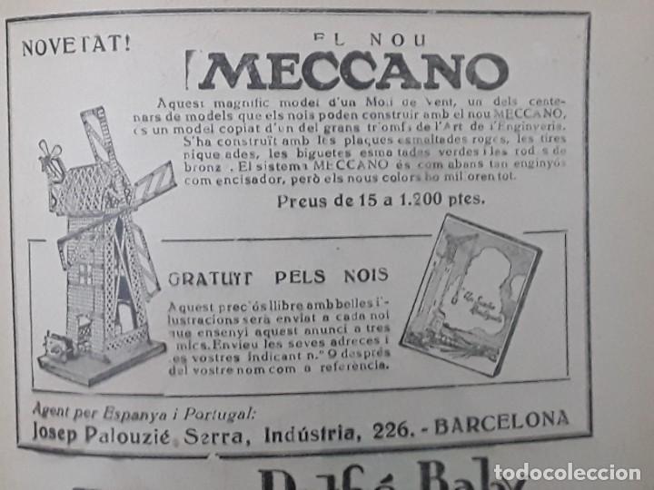 Poster collecting: MECCANO JOSEP PALOUZIE SERRA MODEL MOLI VENT MODELO MOLINO VIENTO NUEVO BARCELONA HOJA A&Ntilde;O 1926