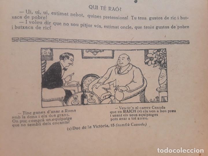 Coleccionismo de carteles: CAN RAICH MALETES EQUIPATGES CR/ DUC DE LA VICTORIA 15 XAMFRA CANUDA BARCELONA HOJA A&Ntilde;O 1925