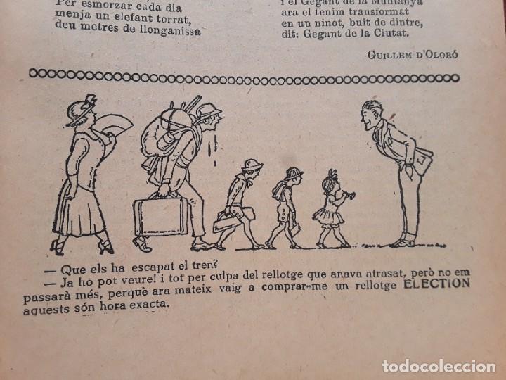 Poster collecting: RELLOTGE ELECTION RELOJ HOJA PUBLICIDAD A&Ntilde;O 1925