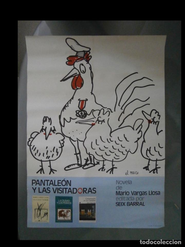 Coleccionismo de carteles: Cartel. Pantaleon y las visitadoras. Novela de Mario Vargas Llosa. El Perich