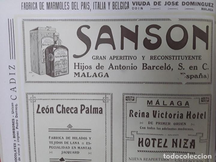 Poster collecting: GRAN APERITIVO Y RECONSTITUYENTE SANSON HIJOS ANTONIO BARCELO MALAGA HOJA 1926