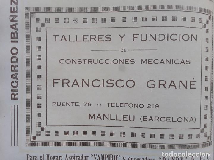Poster collecting: TALLERES FUNDICION CONSTRUCCION MECANICA FRANCISCO GRANE MANLLEU BARCELONA HOJA A&Ntilde;O 1926