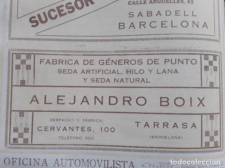 Poster collecting: FABRICA GENERO PUNTO ALEJANDRO BOIX TARRASA FABRICA TEJIDOS LANA SUCESOR J.SALVAT SABADELL HOJA 1926