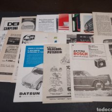 Coleccionismo de carteles: LOTE DE 31 PAGINAS PUBLICITARIAS DE VEHICULOS A MOTOR....READER'S DIGEST...AÑOS 70.... Lote 337502423