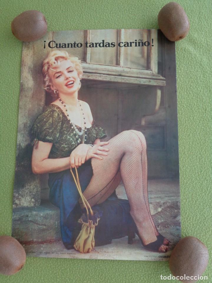 Coleccionismo de carteles: BONITO POSTER / CARTEL DE MARILYN MONROE - CUANTO TARDAS CARI&Ntilde;O --- MEDIDAS: 30X42 CM