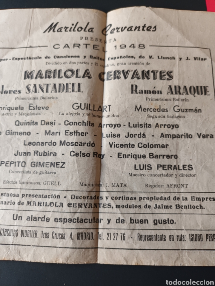 Coleccionismo de carteles: GRAN TEATRO. MADRID. DIPTICO CON LA PROGRAMACI&Oacute;N DE ESPECT&Aacute;CULOS. - Foto 2