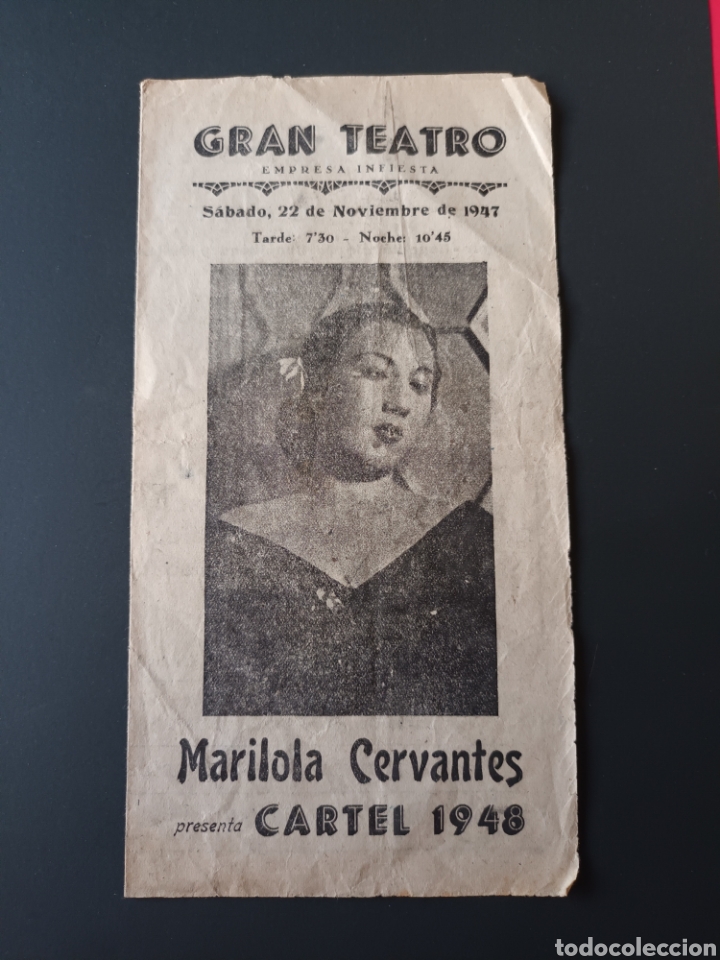 Coleccionismo de carteles: GRAN TEATRO. MADRID. DIPTICO CON LA PROGRAMACI&Oacute;N DE ESPECT&Aacute;CULOS. - Foto 1