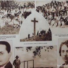 Coleccionismo de carteles: TOLOSA ROMERIA UZTURRE SEVILLA SOCIOS CLUB JOSELITO MAUSOLEO FRANCO CADIZ HOJA AÑO 1928