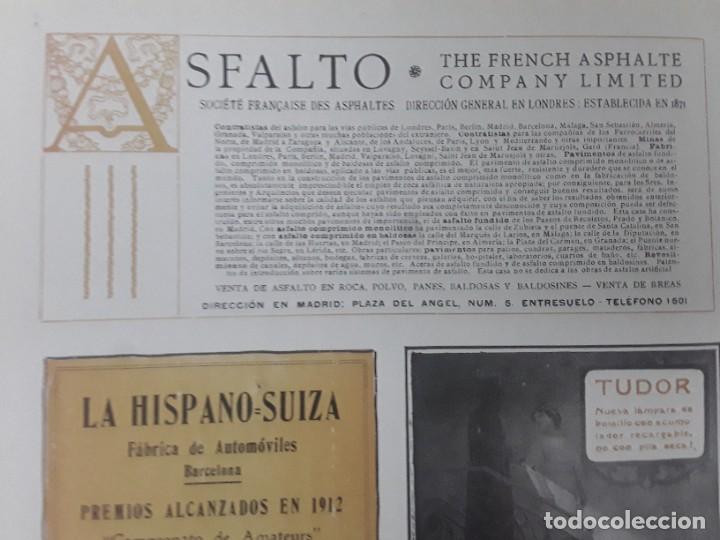 Sammeln von Plakaten: ASFALTO THE FRENCH ASPHALTE COMPANY LIMITED SOCIETE FRAN&Ccedil;AISE DES ASPHALTES HOJA A&Ntilde;O 1913