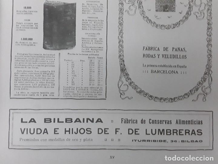 Poster collecting: FABRICA DE CONSERVAS ALIMENTICIAS LA BILBAINA VIUDA E HIJOS DE F.DE LUMBRERAS BILBAO HOJA 1913