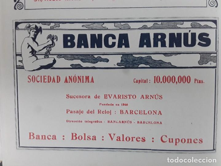 Poster collecting: BANCA ARNUS SUCESORA DE EVARISTO ARNUS BARCELONA HOJA 1913
