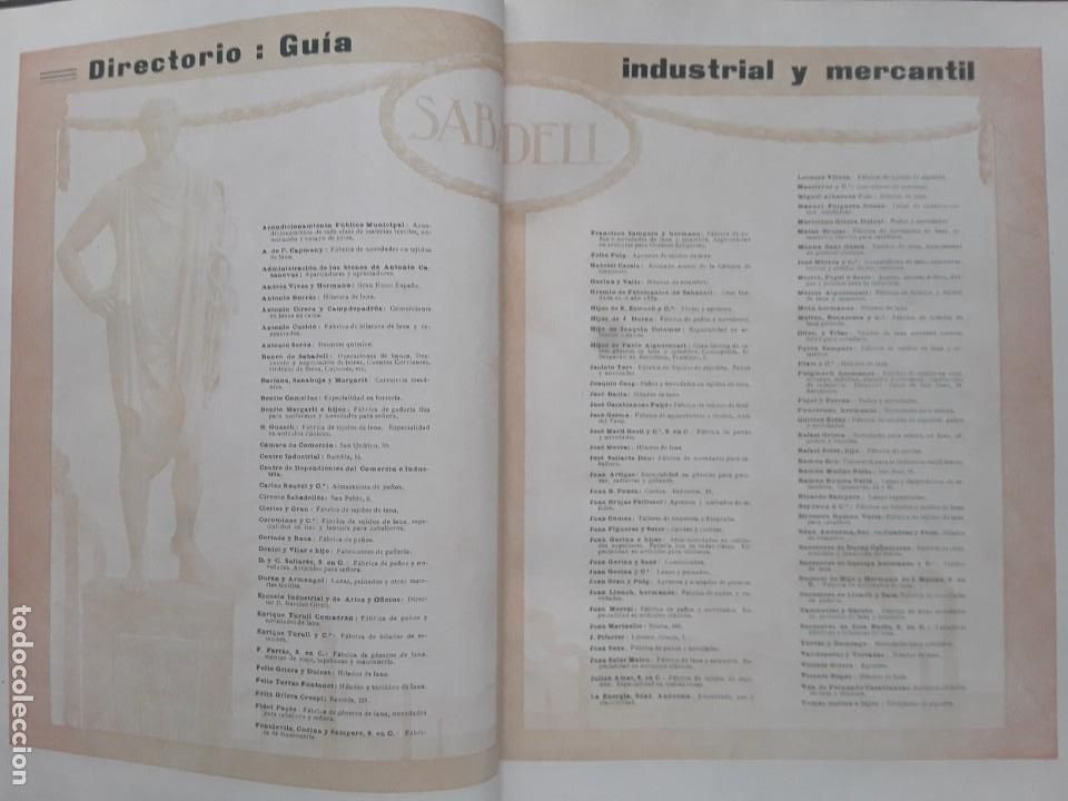 Poster collecting: GUIA INDUSTRIAL Y MERCANTIL SABADELL 2 HOJAS A&Ntilde;O PRINCIPALES EMPRESAS 1913