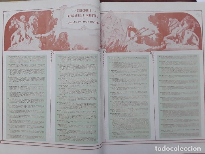 Colecionismo de cartazes: DIRECTORIO MERCANTIL E INDUSTRIAL DEL URUGUAY MONTEVIDEO PRINCIPALES EMPRESAS 2 HOJAS A&Ntilde;O 1913