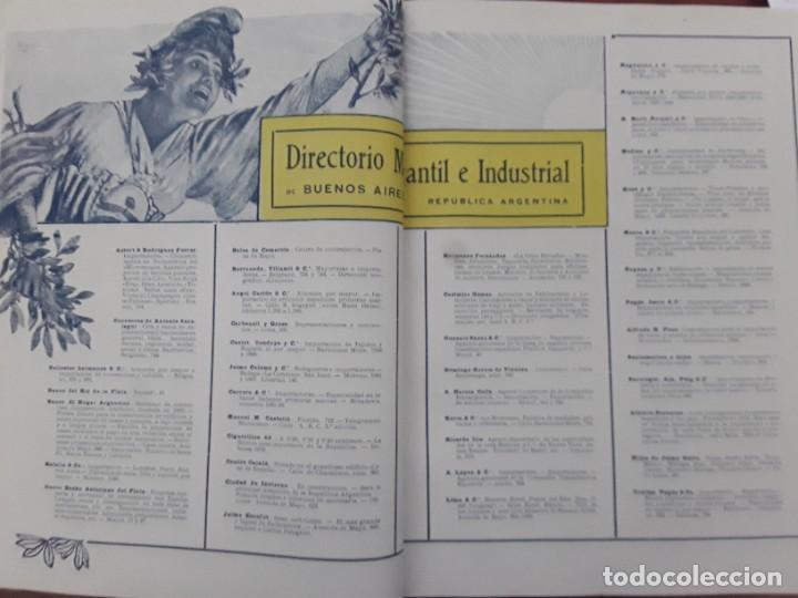 Poster collecting: DIRECTORIO MERCANTIL Y INDUSTRIAL DE BUENOS AIRES ARGENTINA PRINCIPALES EMPRESAS 2 HOJAS A&Ntilde;O 1913