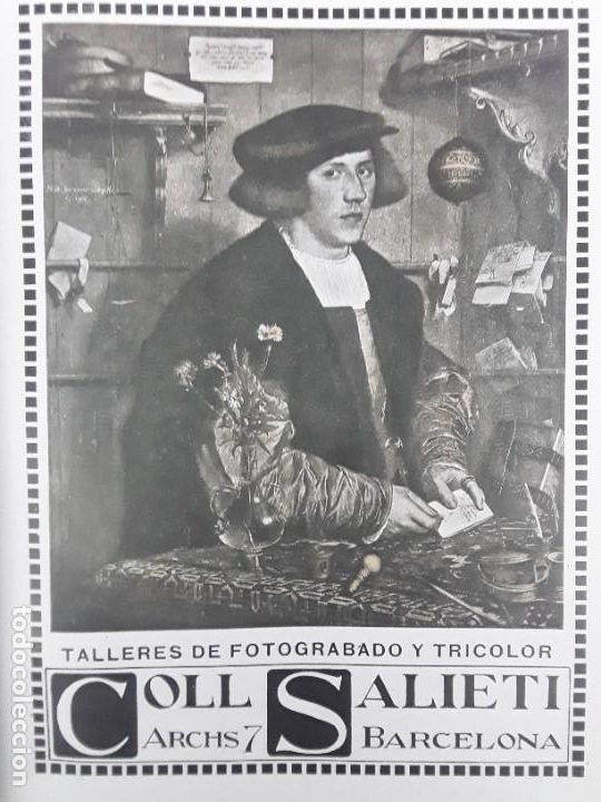 Colecionismo de cartazes: TALLERES DE FOTOGRABADO Y TRICOLOR COLL SALIETI BARCELONA HOJA A&Ntilde;O 1913