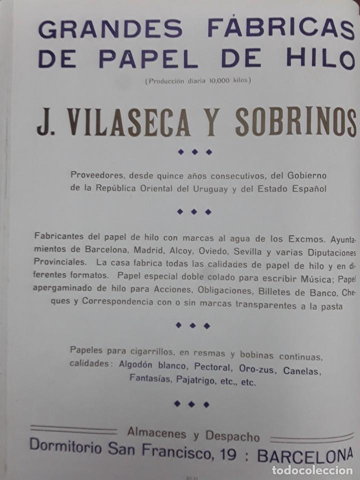Colecionismo de cartazes: GRANDES FABRICAS DE PAPEL DE HILO J.VILASECA Y SOBRINOS PAPELES CIGARRILLOS EN RESMAS BARCELONA 1913