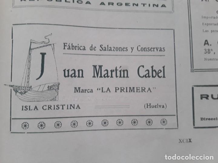 Collectionnisme d'affiches: FABRICA SALAZONES CONSERVAS JUAN MARTIN CABEL ,J PEREZ MILA ,T.LOPEZ ISLA CRISTINA HUELVA A&Ntilde;O 1913