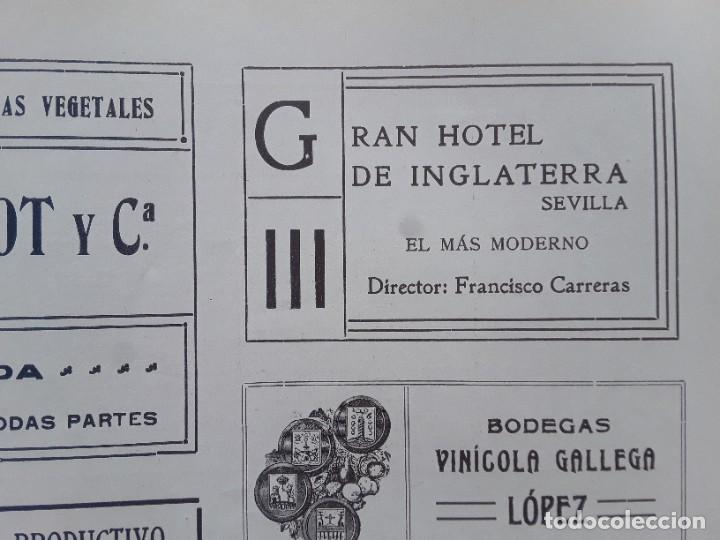 Poster collecting: GRAN HOTEL DE INGLATERRA SEVILLA DIRECTOR FRANCISCO CARRERAS HOJA A&Ntilde;O 1913
