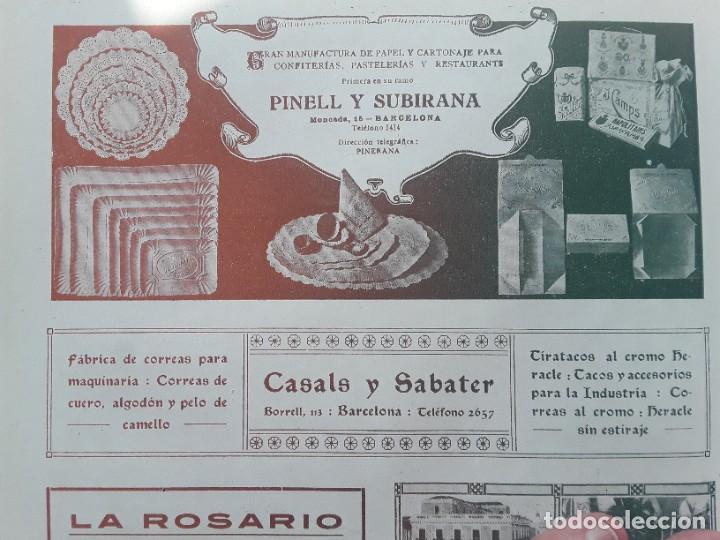 Poster collecting: GRAN MANUFACTURA DE PAPEL Y CARTONAJE PARA CONFITERIA PASTELERIA PINELL Y SUBIRANA BARCELONA 1913