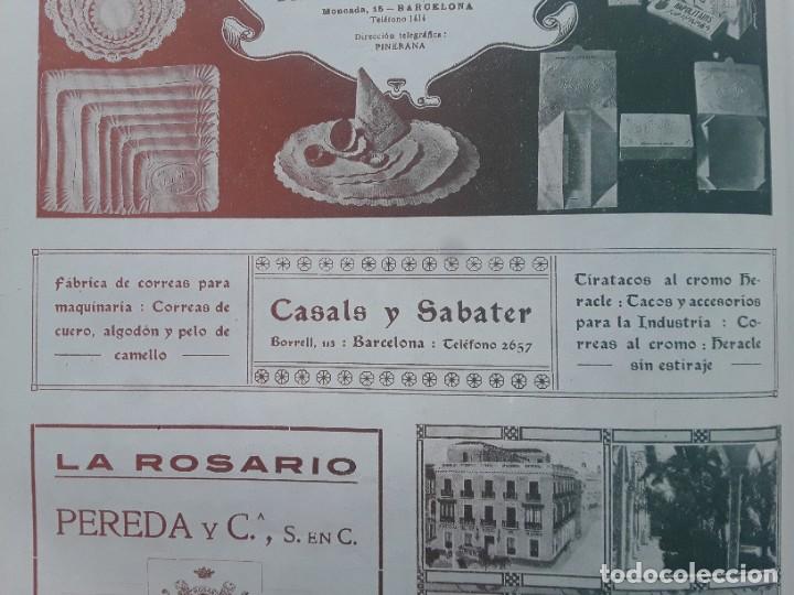 Collezionismo di affissi: FABRICA DE CORREAS PARA MAQUINARIA CASALS Y SABATER BARCELONA HOJA A&Ntilde;O 1913