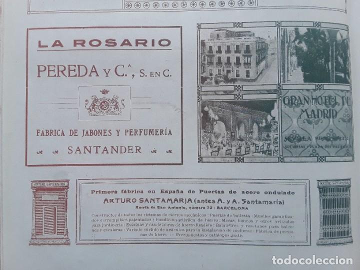 Collezionismo di affissi: FABRICA PUERTAS DE ACERO ONDULADO ARTURO SANTAMARIA BARCELONA HOJA A&Ntilde;O 1913