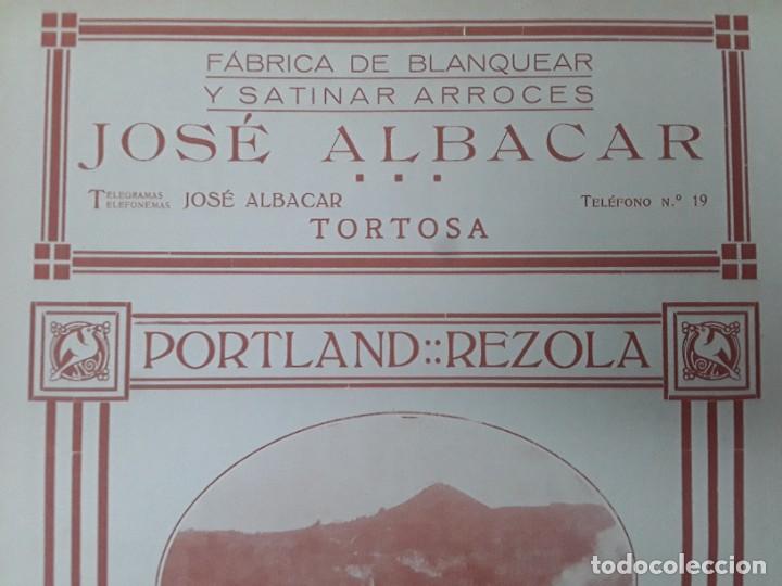 Collectionnisme d'affiches: FABRICA BLANQUEAR ARROCES JOSE ALBACAR / BERTOMEU,ALBACAR Y CASAS TORTOSA HOJA REVISTA A&Ntilde;O 1919