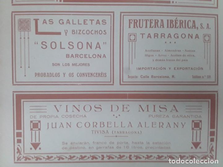 Collezionismo di affissi: VINOS DE MISA JUAN CORBERA ALERANY TIVISA TARRAGONA HOJA A&Ntilde;O 1919
