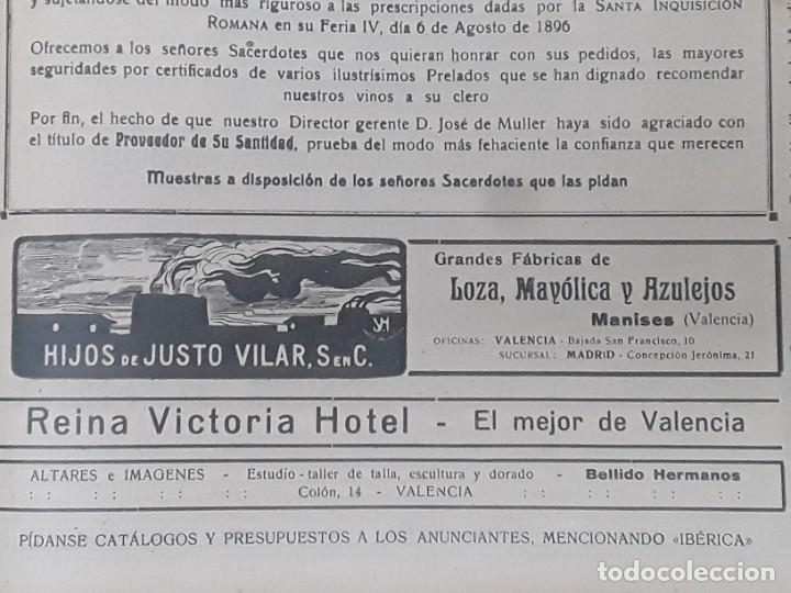 Collectionnisme d'affiches: GRANDES FABRICAS DE LOZA MAYOLICAS AZULEJOS DE HIJOS DE JUSTO VILAR MANISES VALENCIA HOJA A&Ntilde;O 1919