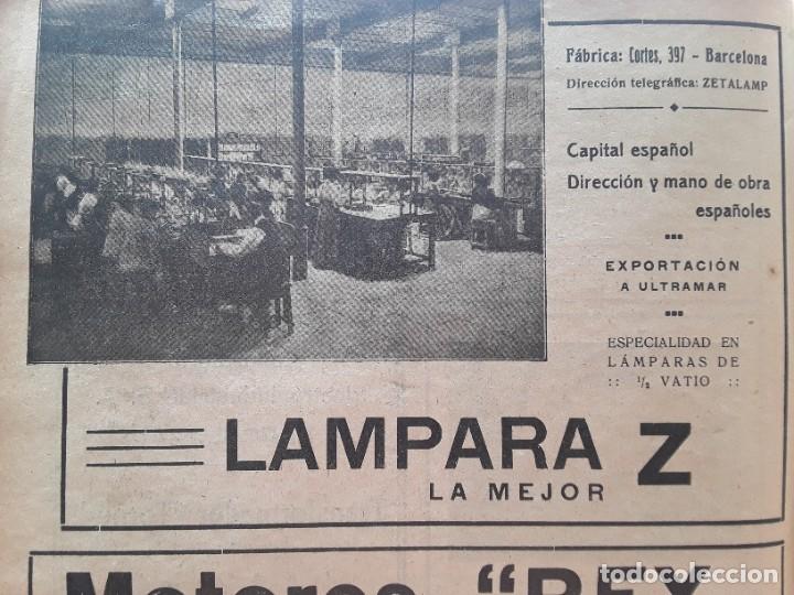 Collectionnisme d'affiches: LAMPARA Z LA MEJOR FABRICA EN BARCELONA CL/ CORTES 397 LAMPARAS DE 1/2 VATIO HOJA A&Ntilde;O 1919