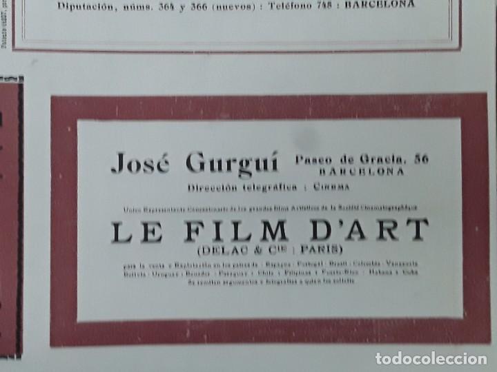 Collezionismo di affissi: JOSE GURGUI LE FILM D'ART ( DELAC & C&ordf; PARIS ) BARCELONA HOJA A&Ntilde;O 1913