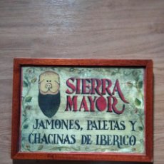 Coleccionismo de carteles: SIERRA MAYOR JAMONES CUADRO PUBLICIDAD
