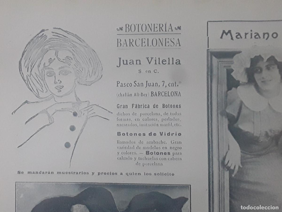 Collectionnisme d'affiches: GRAN FABRICA DE BOTONES BOTONERIA BARCELONESA JUAN VILELLA BARCELONA HOJA A&Ntilde;O 1913