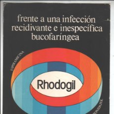 Coleccionismo de carteles: MEDICAMENTO - RHODOGIL - CARTEL PUBLICITARIO. Lote 239476595