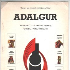 Coleccionismo de carteles: MEDICAMENTO - ADALGUR - AÑOS 80 - CARTEL PUBLICITARIO. Lote 239481035